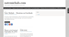 Desktop Screenshot of natemichals.com